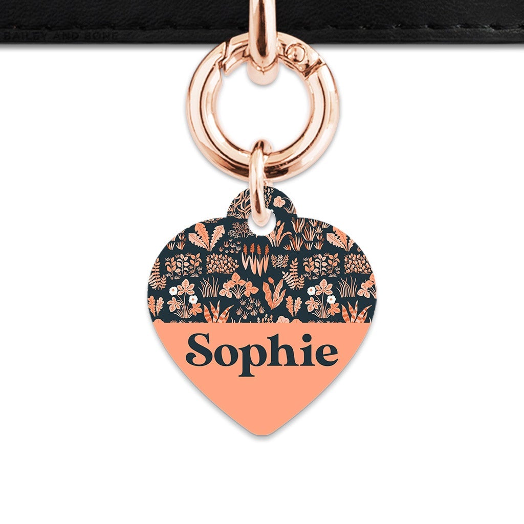 Bailey And Bone Pet Tag Orange Leaves Pet Tag