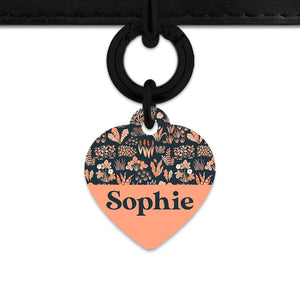 Bailey And Bone Pet Tag Orange Leaves Pet Tag