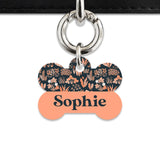 Bailey And Bone Pet Tag Orange Leaves Pet Tag