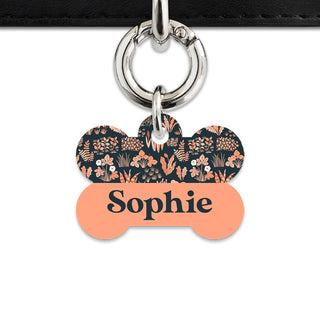 Bailey And Bone Pet Tag Orange Leaves Pet Tag