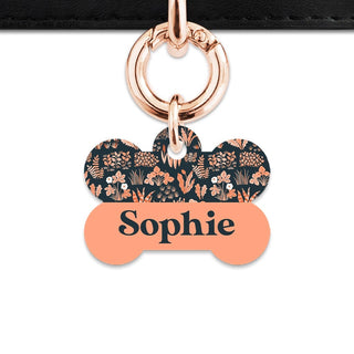 Bailey And Bone Pet Tag Orange Leaves Pet Tag