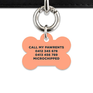 Bailey And Bone Pet Tag Orange Leaves Pet Tag