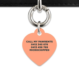 Bailey And Bone Pet Tag Orange Leaves Pet Tag
