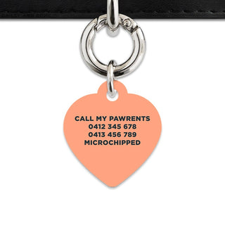 Bailey And Bone Pet Tag Orange Leaves Pet Tag