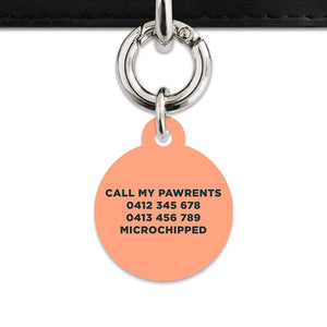Bailey And Bone Pet Tag Orange Leaves Pet Tag
