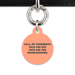 Bailey And Bone Pet Tag Orange Leaves Pet Tag