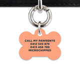 Bailey And Bone Pet Tag Orange Leaves Pet Tag
