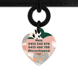 Bailey And Bone Pet Tag Pastel Abstract Pet Tag