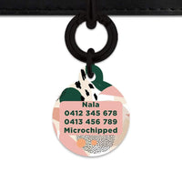 Bailey And Bone Pet Tag Pastel Abstract Pet Tag