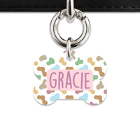 Bailey And Bone Pet Tag Pastel Cow Print Pet Tag