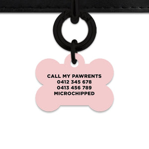 Bailey And Bone Pet Tag Pastel Painted Leaves Pet Tag