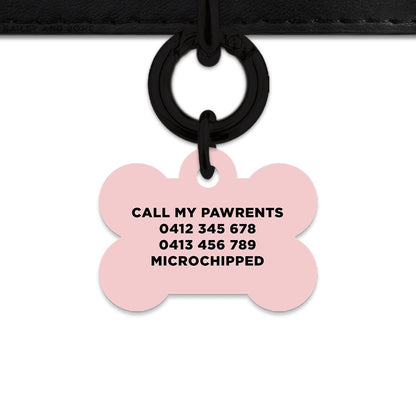 Bailey And Bone Pet Tag Pastel Painted Leaves Pet Tag