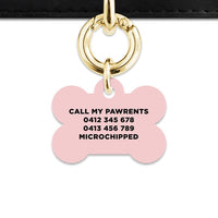 Bailey And Bone Pet Tag Pastel Painted Leaves Pet Tag