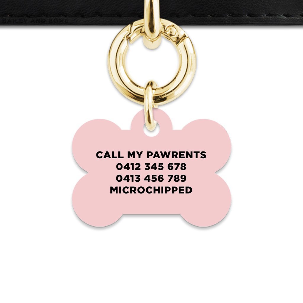 Bailey And Bone Pet Tag Pastel Painted Leaves Pet Tag