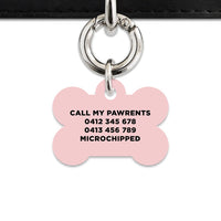 Bailey And Bone Pet Tag Pastel Painted Leaves Pet Tag
