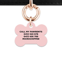 Bailey And Bone Pet Tag Pastel Painted Leaves Pet Tag