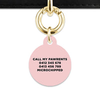 Bailey And Bone Pet Tag Pastel Painted Leaves Pet Tag