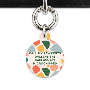 Bailey And Bone Pet Tag Pastel Shapes Pet Tag