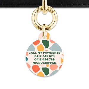 Bailey And Bone Pet Tag Pastel Shapes Pet Tag