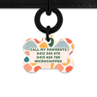 Bailey And Bone Pet Tag Pastel Shapes Pet Tag
