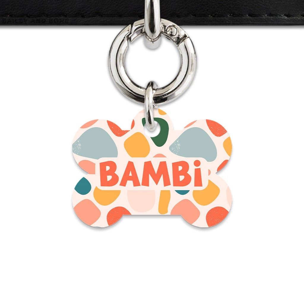 Bailey And Bone Pet Tag Pastel Shapes Pet Tag