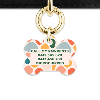 Bailey And Bone Pet Tag Pastel Shapes Pet Tag