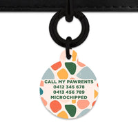Bailey And Bone Pet Tag Pastel Shapes Pet Tag