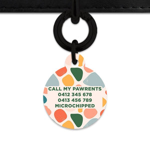 Bailey And Bone Pet Tag Pastel Shapes Pet Tag