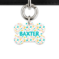 Bailey And Bone Pet Tag Pastel Terrazzo Pattern Pet Tag