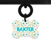 Bailey And Bone Pet Tag Pastel Terrazzo Pattern Pet Tag
