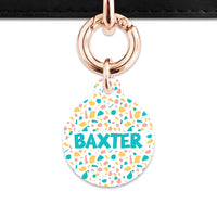 Bailey And Bone Pet Tag Pastel Terrazzo Pattern Pet Tag