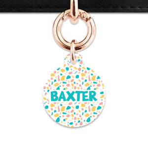 Bailey And Bone Pet Tag Pastel Terrazzo Pattern Pet Tag