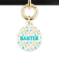 Bailey And Bone Pet Tag Pastel Terrazzo Pattern Pet Tag
