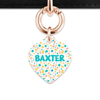 Bailey And Bone Pet Tag Pastel Terrazzo Pattern Pet Tag