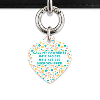 Bailey And Bone Pet Tag Pastel Terrazzo Pattern Pet Tag