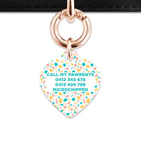 Bailey And Bone Pet Tag Pastel Terrazzo Pattern Pet Tag