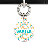 Bailey And Bone Pet Tag Pastel Terrazzo Pattern Pet Tag