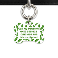 Bailey And Bone Pet Tag Pickles Pattern Pet Tag