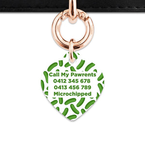Bailey And Bone Pet Tag Pickles Pattern Pet Tag