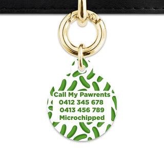 Bailey And Bone Pet Tag Pickles Pattern Pet Tag