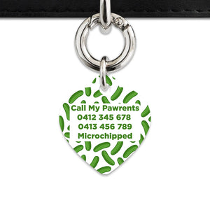 Bailey And Bone Pet Tag Pickles Pattern Pet Tag