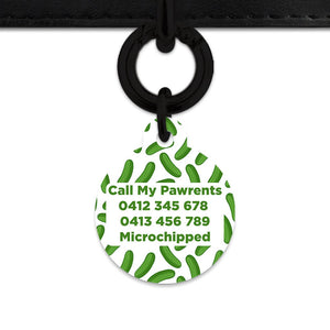 Bailey And Bone Pet Tag Pickles Pattern Pet Tag