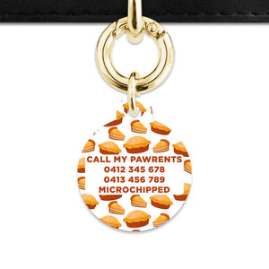 Bailey And Bone Pet Tag Pie Pattern Pet Tag