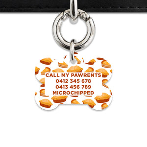 Bailey And Bone Pet Tag Pie Pattern Pet Tag