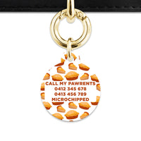 Bailey And Bone Pet Tag Pie Pattern Pet Tag