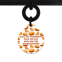 Bailey And Bone Pet Tag Pie Pattern Pet Tag