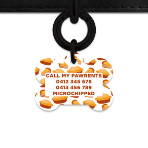 Bailey And Bone Pet Tag Pie Pattern Pet Tag