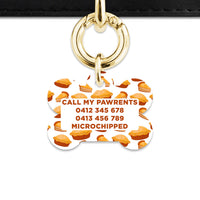 Bailey And Bone Pet Tag Pie Pattern Pet Tag