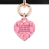 Bailey And Bone Pet Tag Pink Terrazzo Pattern Pet Tag