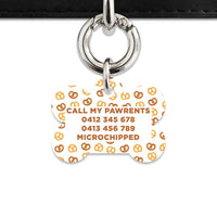 Bailey And Bone Pet Tag Pretzels Pattern Pet Tag